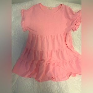 Women’s Dress || Pink || texture buttons || size small